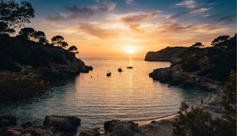 Atardecer mediterráneo en las Baleares